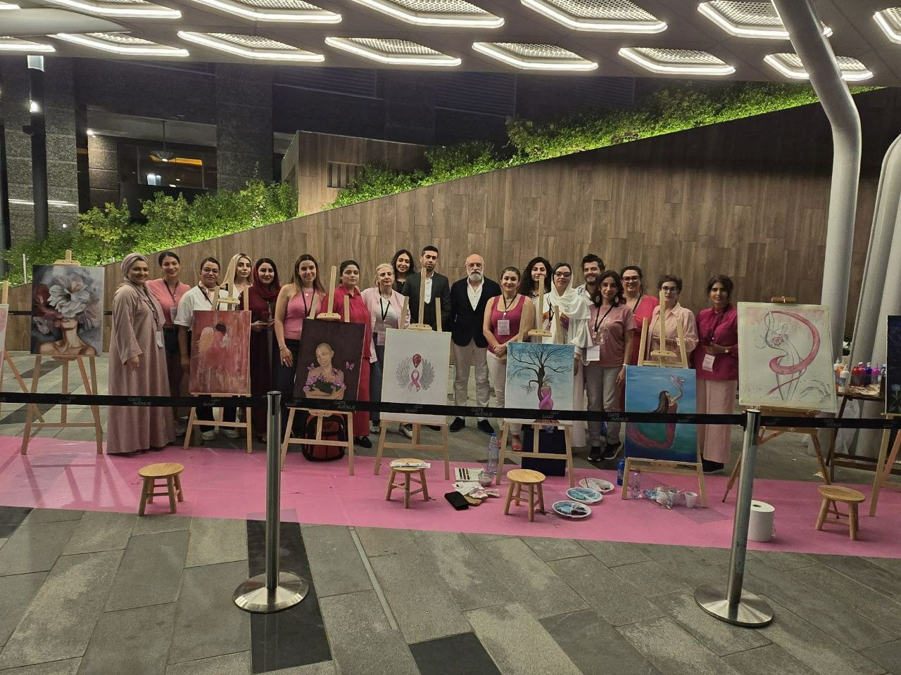 Breast Cancer Awareness Live Painting – 2024